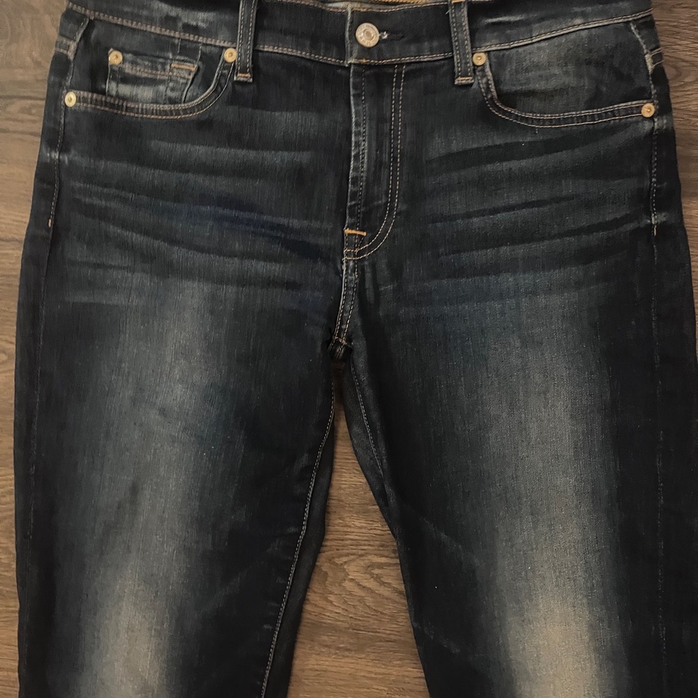 7 For All Mankind Dark Indigo Bootcut Jeans - Picture 5 of 10
